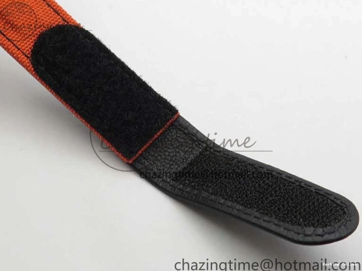 0503 AllSeason Daytona DIW Carbon OMF Best Edition Carbon Orange Dial on Orange Nylon Strap A 2845